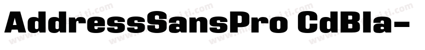 AddressSansPro CdBIa字体转换